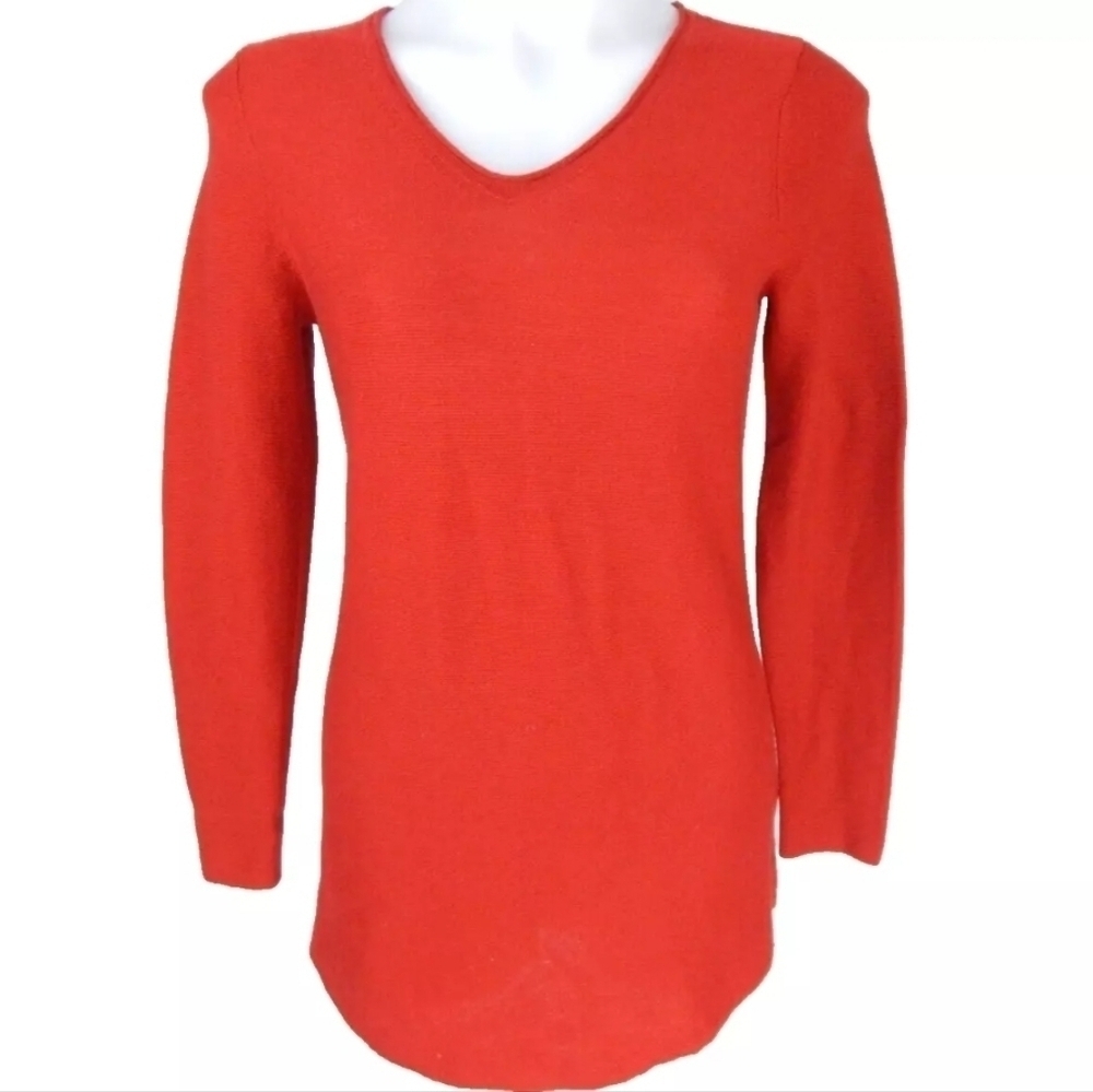 Eileen Fisher Merino Wool Red Sweater